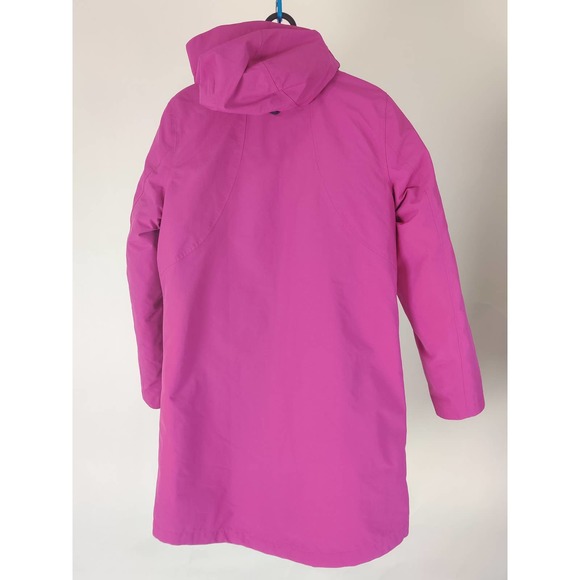 (V) Lands End Jacket Womens Pink Squall 3 in Coat Primaloft Waterproof XS (2-4) - Picture 8 of 12